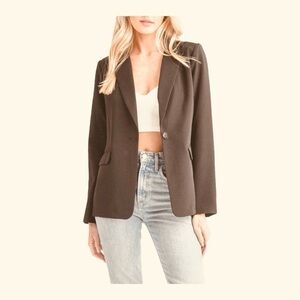 Lush Single Button Blazer NWOT